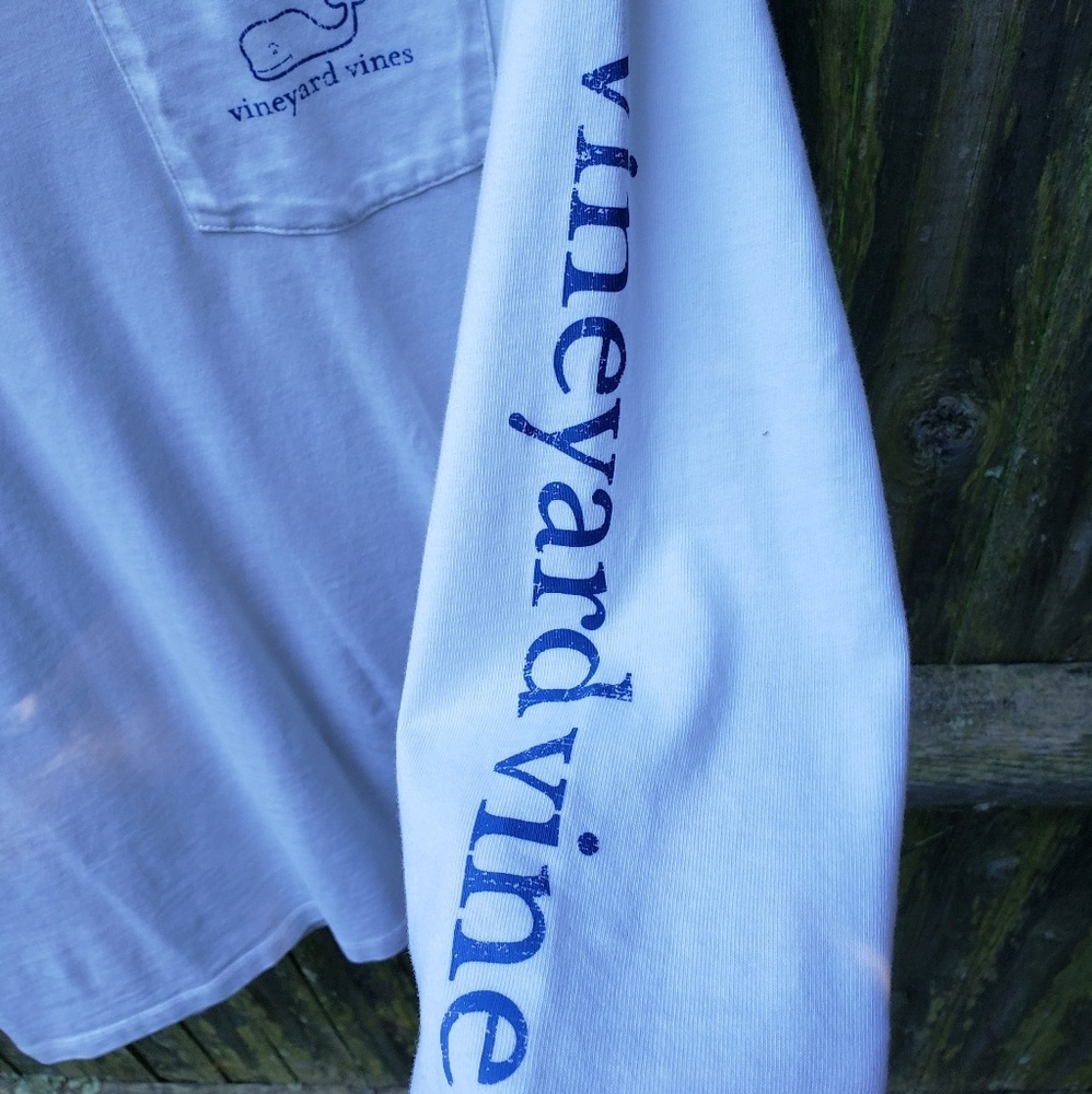 Vinyard Vines white long sleeve kids XL top - Picture 8 of 8